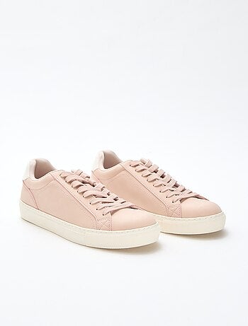 Zapatillas bajas de ante brillante