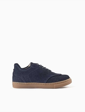 Zapatillas bajas de ante con cordones