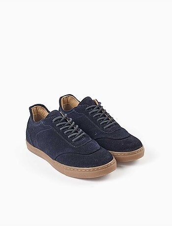 Zapatillas bajas de ante con cordones