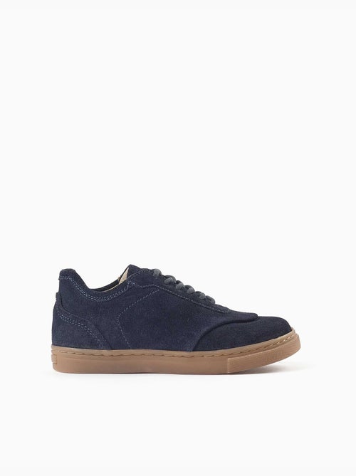 Zapatillas bajas de ante con cordones - Kiabi