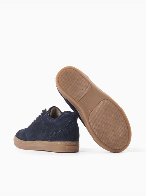 Zapatillas bajas de ante con cordones - Kiabi