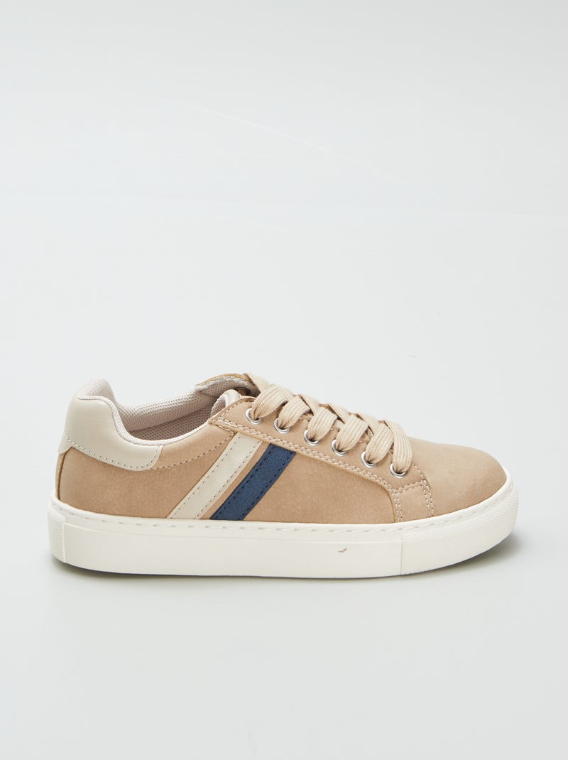 Zapatillas bajas de antelina MARRON - Kiabi