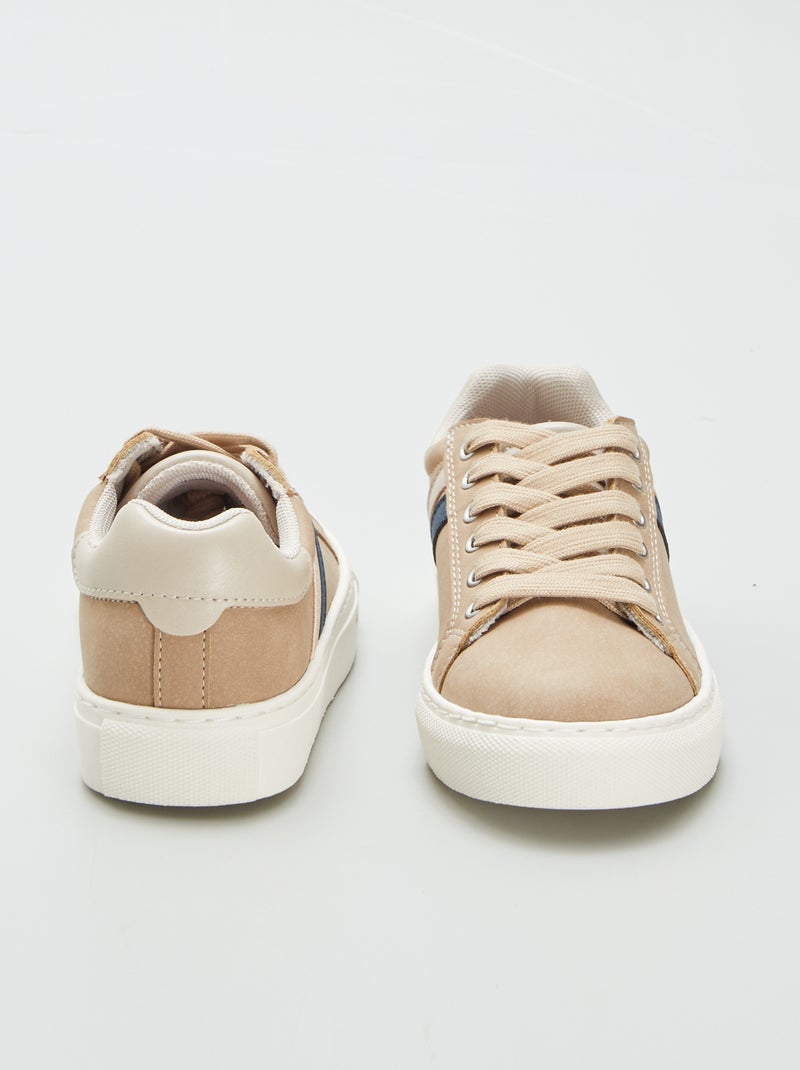 Zapatillas bajas de antelina MARRON - Kiabi