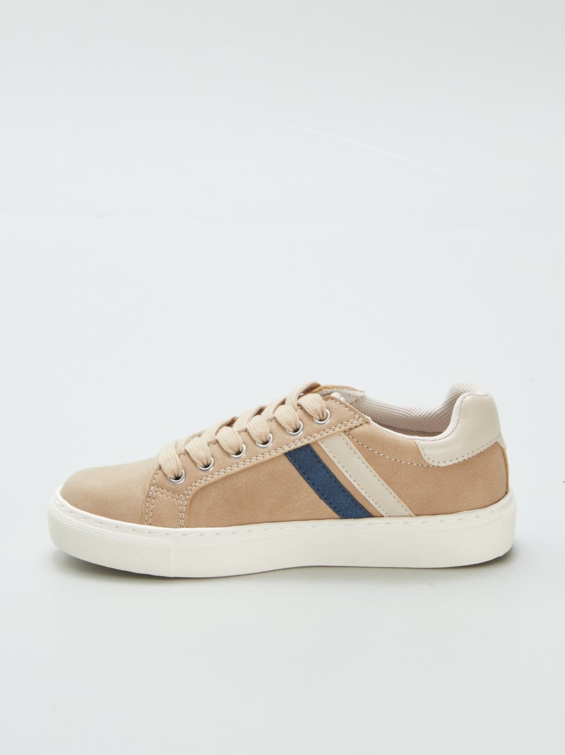 Zapatillas bajas de antelina MARRON - Kiabi