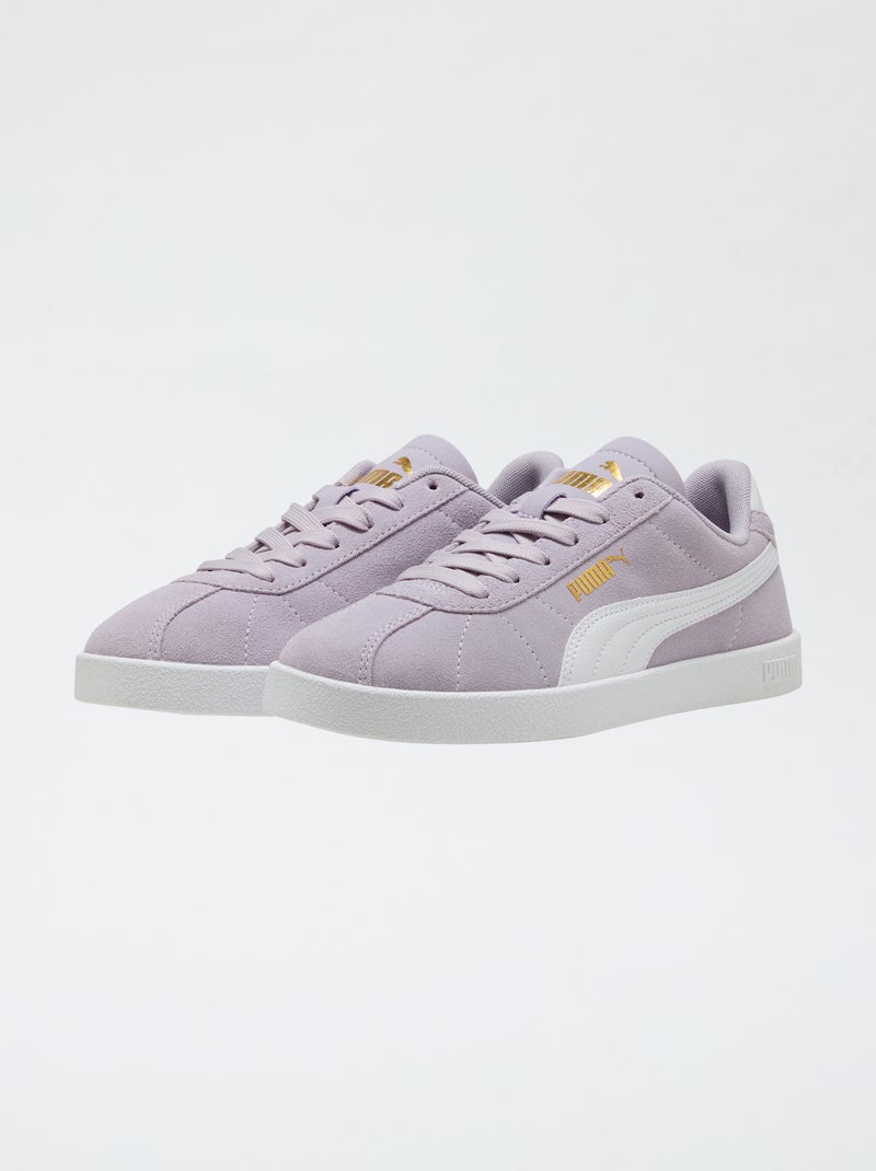 Zapatillas bajas de antelina 'Puma' bicolor Purpura - Kiabi