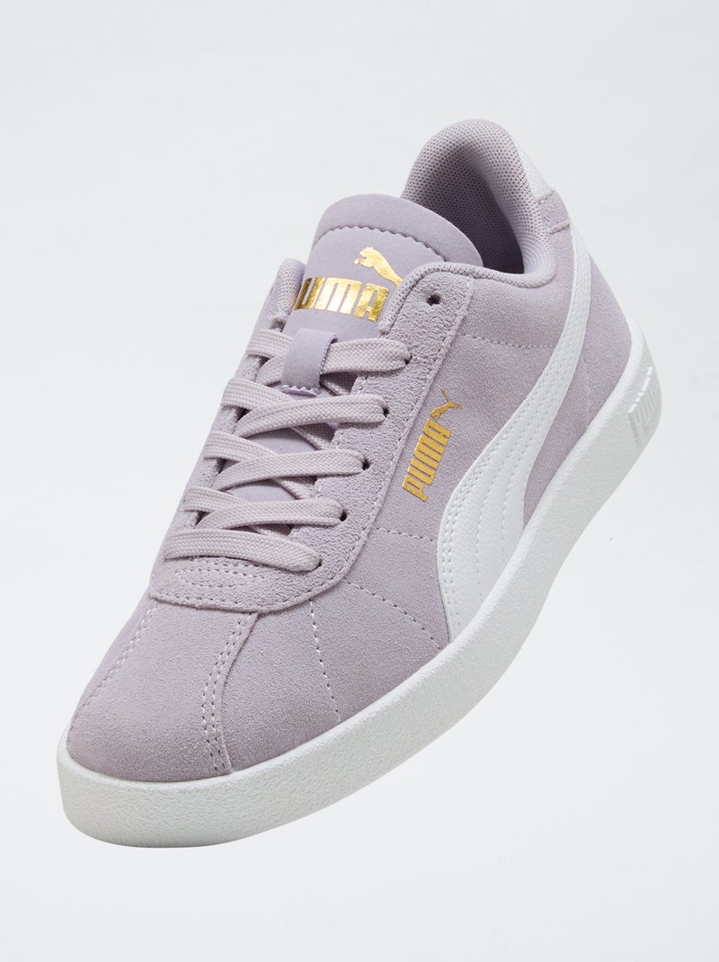 Zapatillas bajas de antelina 'Puma' bicolor Purpura - Kiabi