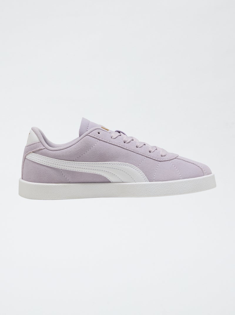 Zapatillas bajas de antelina 'Puma' bicolor Purpura - Kiabi