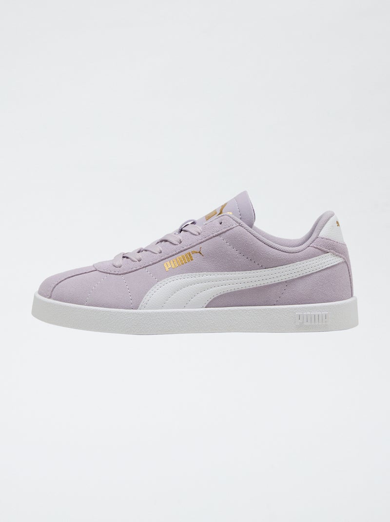 Zapatillas bajas de antelina 'Puma' bicolor Purpura - Kiabi
