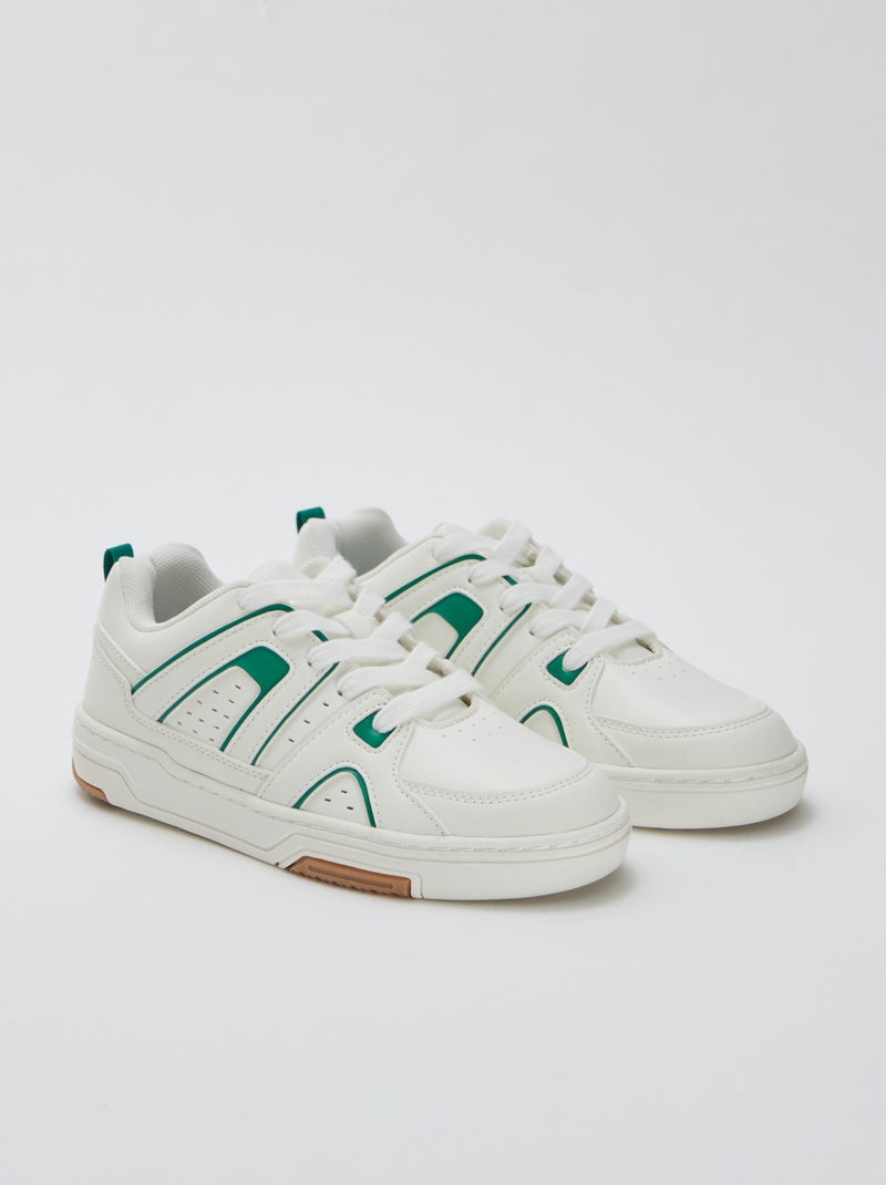 Zapatillas bajas de estilo deportivo BLANCO - Kiabi