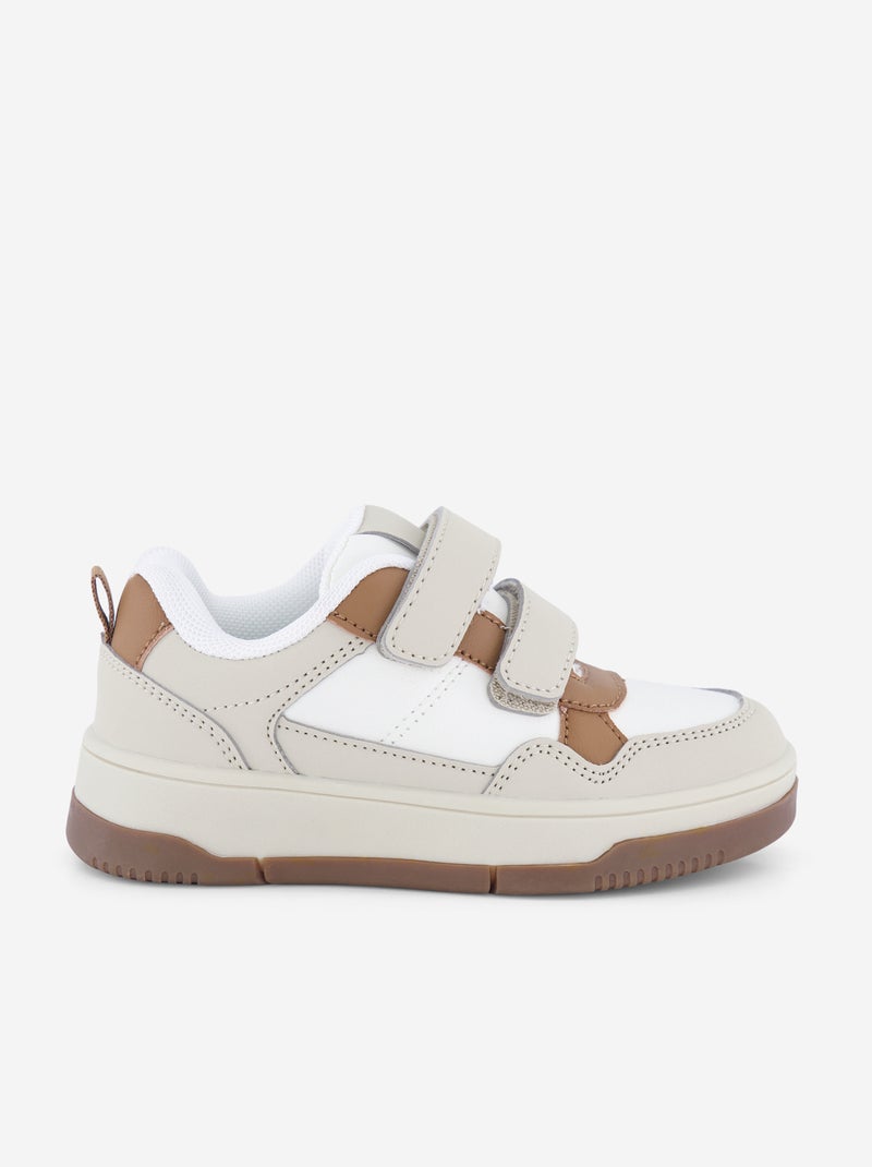 Zapatillas bajas de imitación Beige - Kiabi