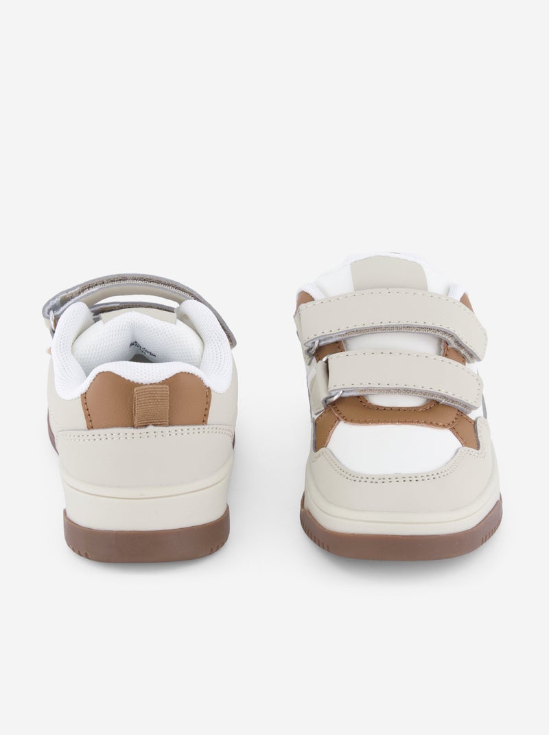Zapatillas bajas de imitación Beige - Kiabi