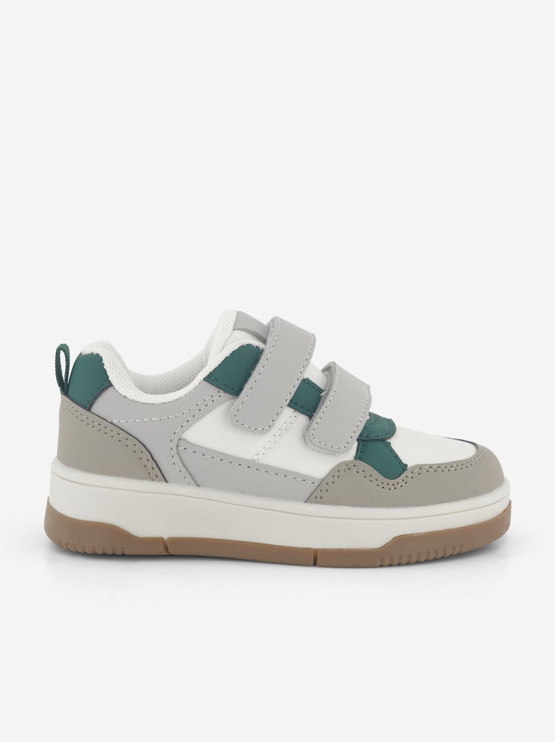 Zapatillas bajas de imitación Gris - Kiabi