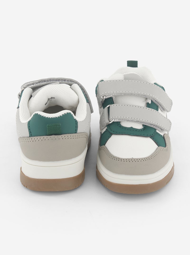 Zapatillas bajas de imitación Gris - Kiabi