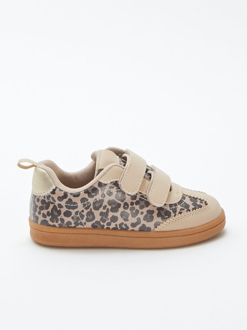 Zapatillas bajas de leopardo BEIGE - Kiabi
