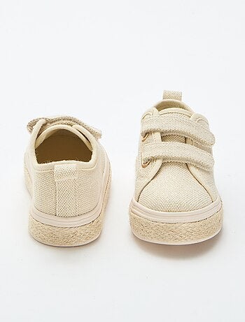 Zapatillas bajas de lona con suela de cuerda