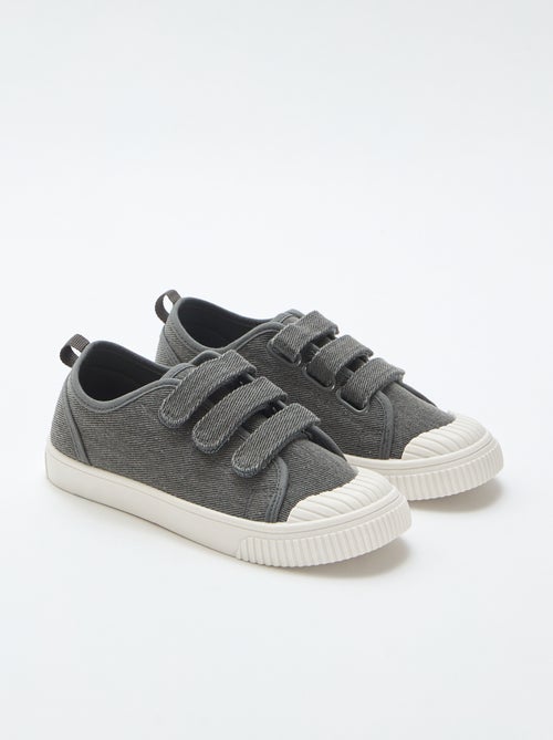 Zapatillas bajas de lona con velcro - Kiabi
