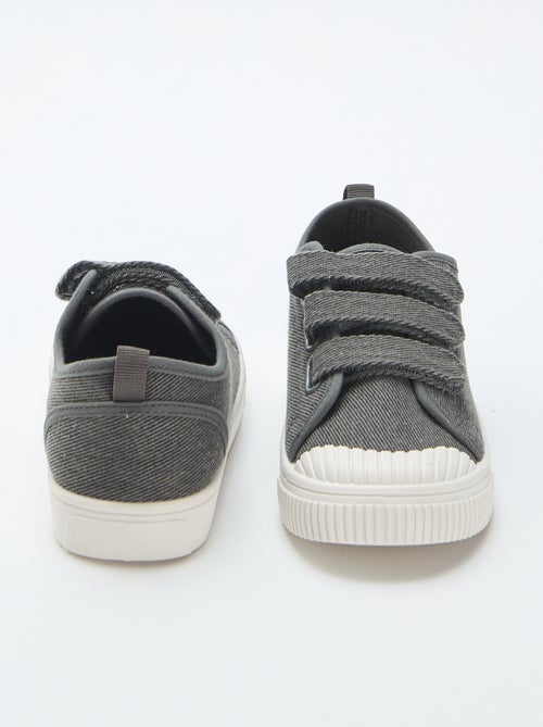 Zapatillas bajas de lona con velcro - Kiabi