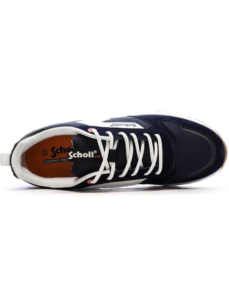 Zapatillas Bajas de Lona para Hombre Schott Azul marino - Kiabi