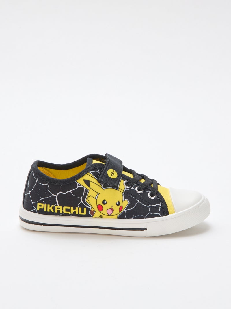Zapatillas bajas de lona 'Pikachu' Negro - Kiabi