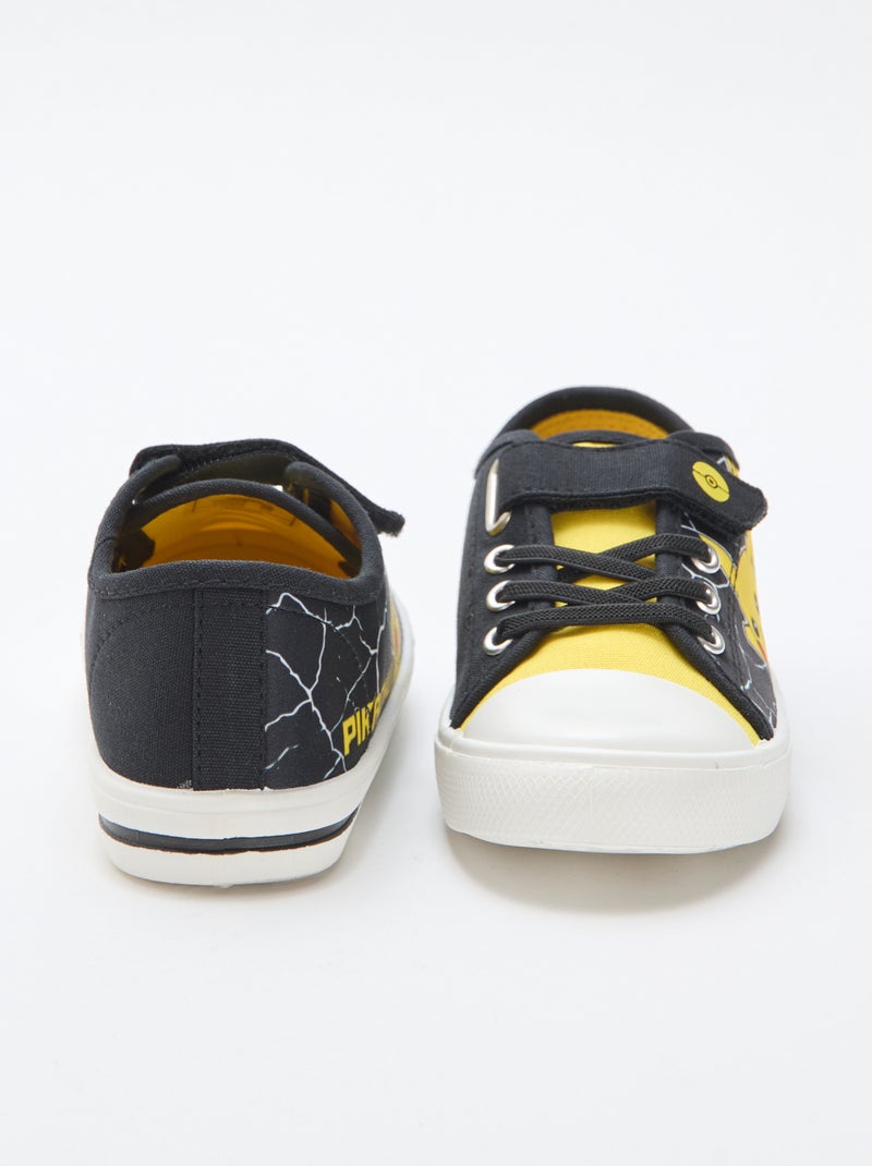 Zapatillas bajas de lona 'Pikachu' Negro - Kiabi