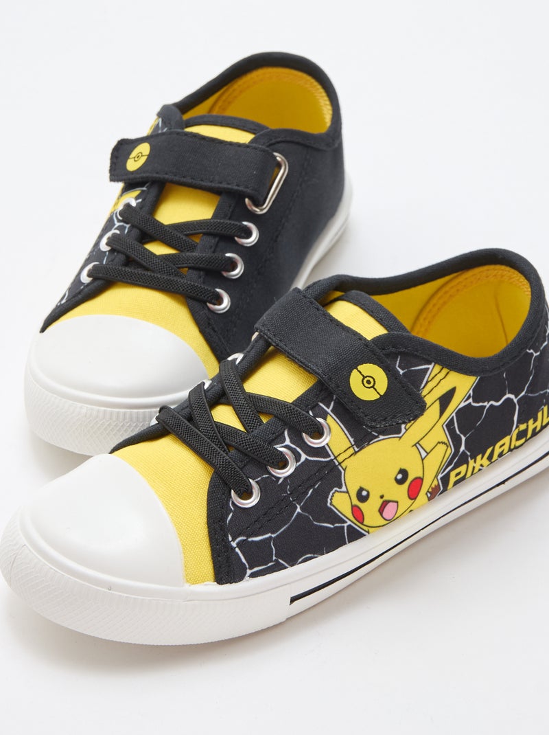 Zapatillas bajas de lona 'Pikachu' Negro - Kiabi