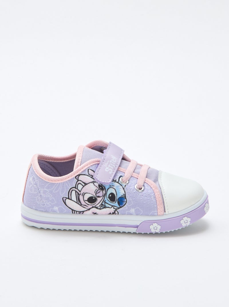 Zapatillas bajas de lona 'Stitch' Rosa - Kiabi