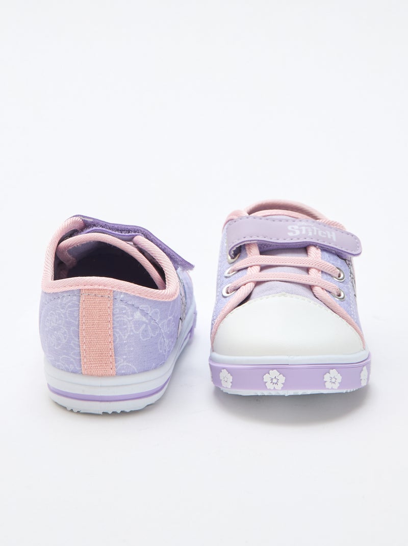 Zapatillas bajas de lona 'Stitch' Rosa - Kiabi