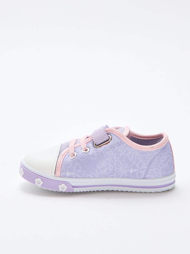 Zapatillas bajas de lona 'Stitch' Rosa - Kiabi