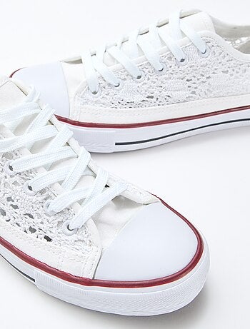 Zapatillas bajas de macramé