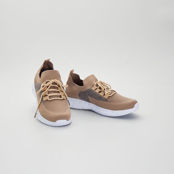 Zapatillas bajas de malla Hombre talla S-XXL - BEIGE - Kiabi - 24,00€