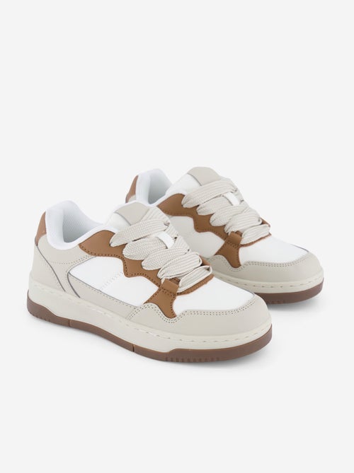 Zapatillas bajas de polipiel - Kiabi