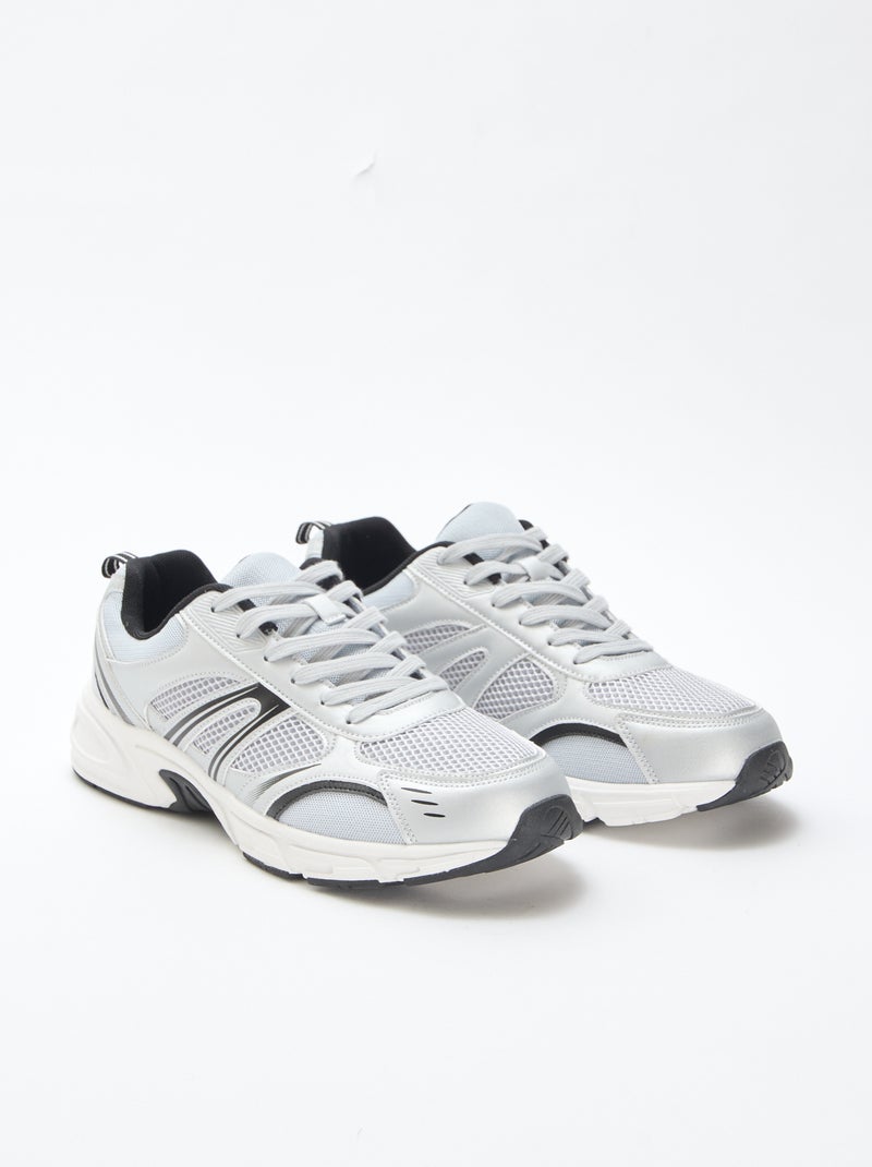 Zapatillas bajas de running Gris - Kiabi