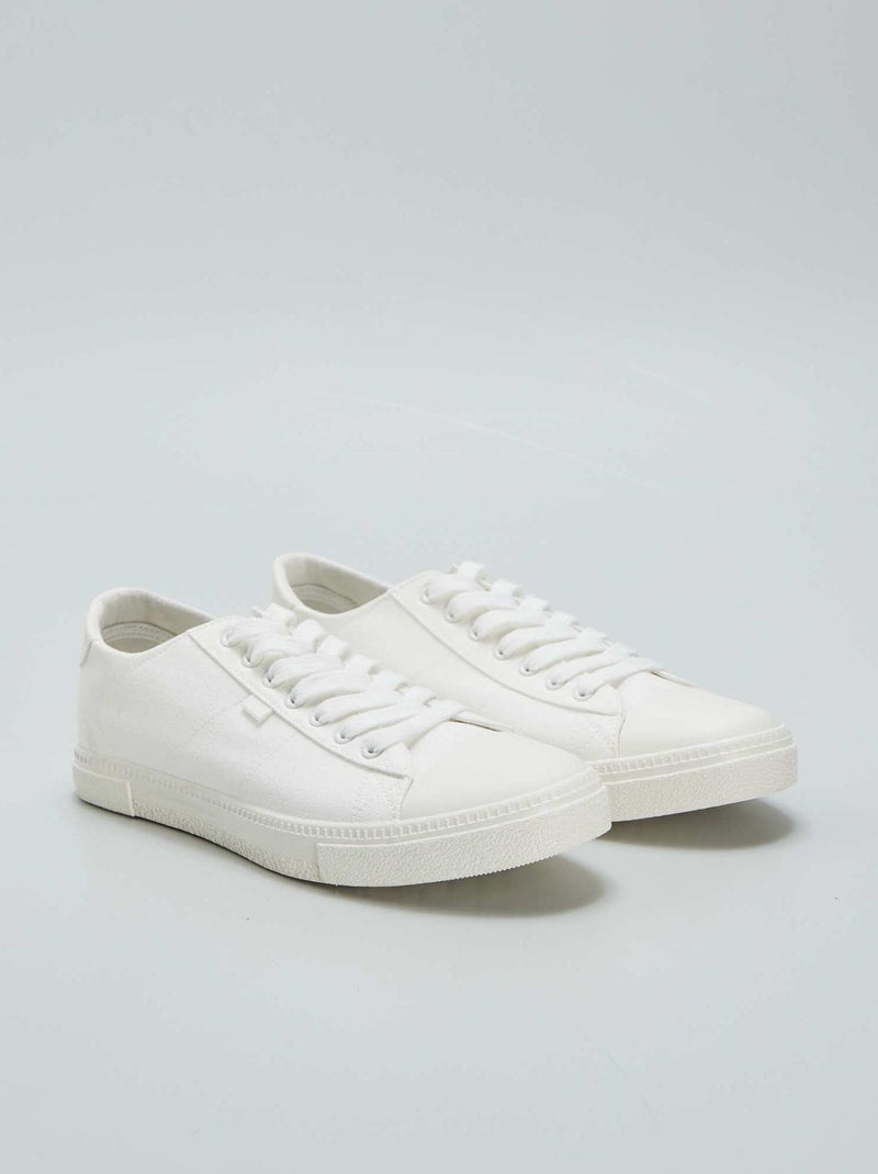 Zapatillas bajas de tela BLANCO Kiabi