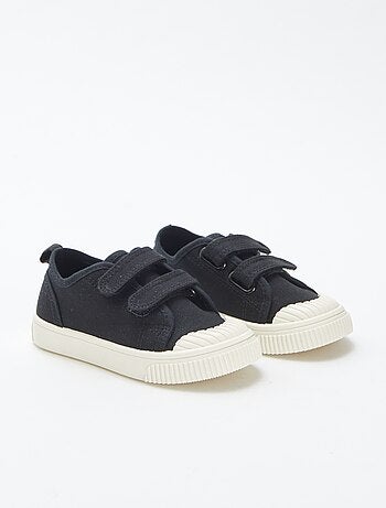 Zapatillas bajas de tela con velcros