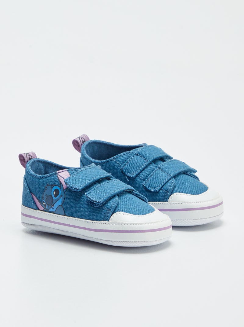 Zapatillas bajas de tela con velcros 'Stitch' 'Disney' AZUL - Kiabi