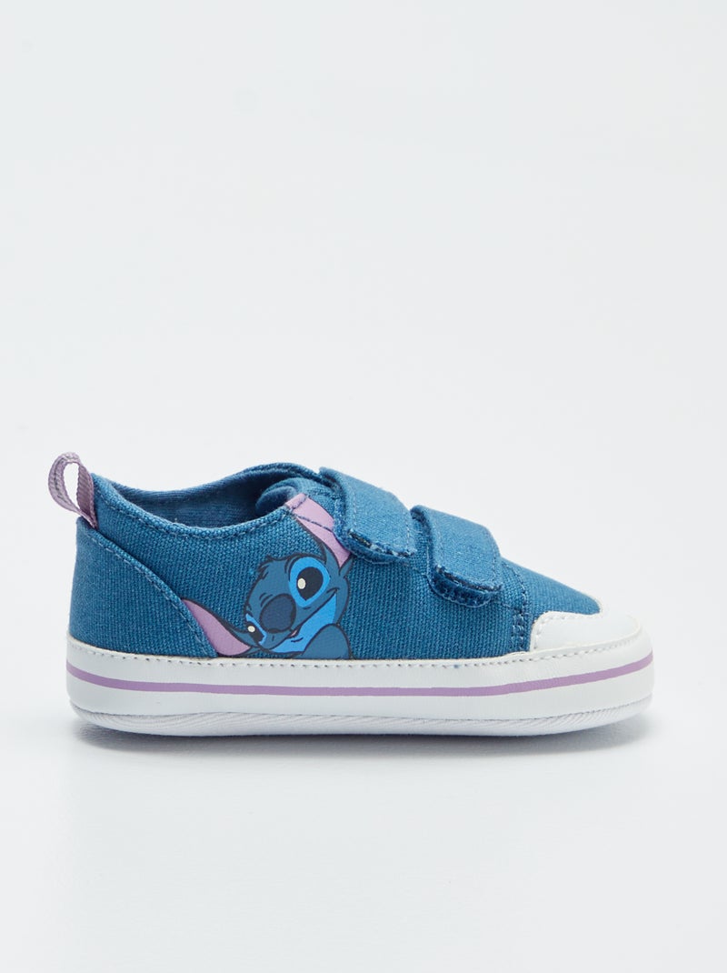 Zapatillas bajas de tela con velcros 'Stitch' 'Disney' AZUL - Kiabi