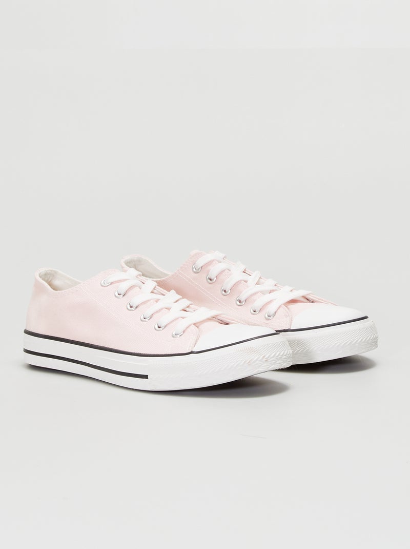 Zapatillas bajas de tela ROSA - Kiabi