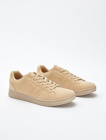 Zapatillas bajas lisas de antelina