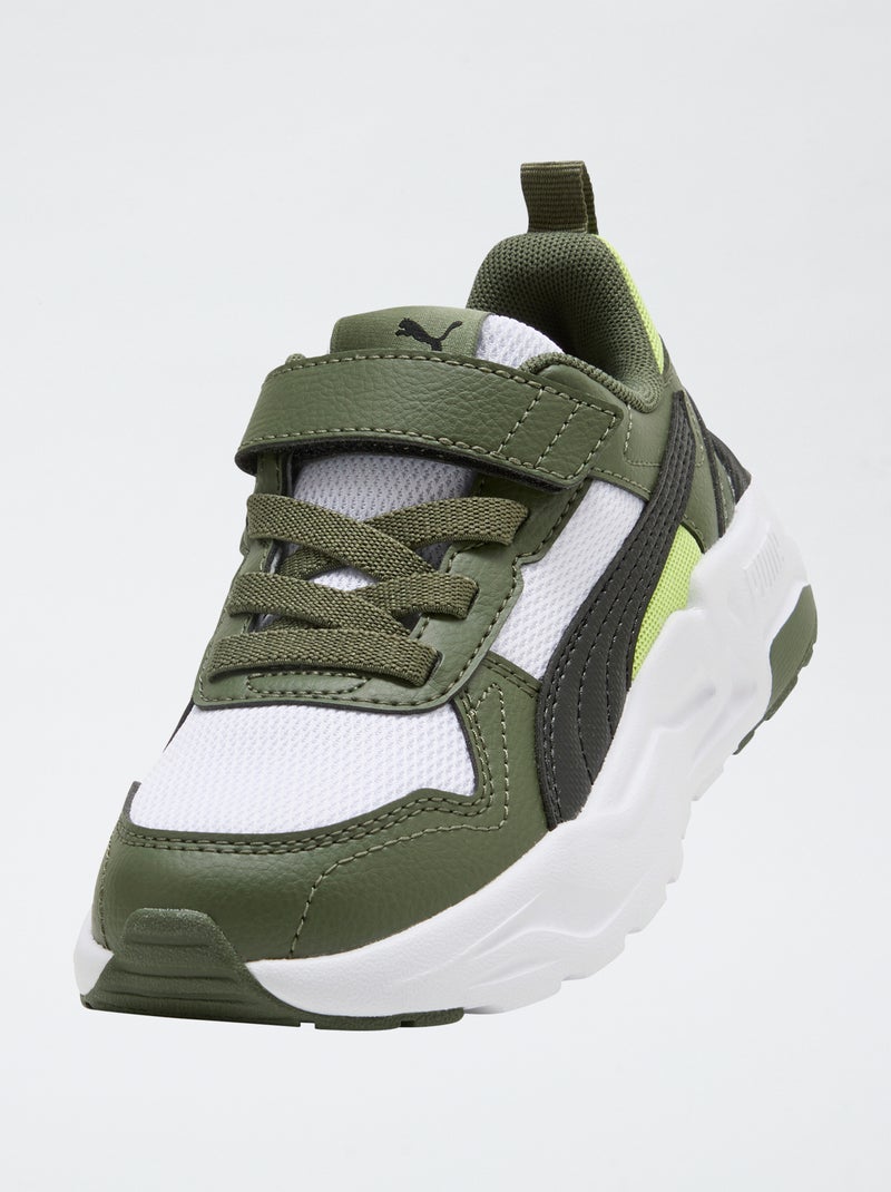 Zapatillas bajas 'PUMA' con velcro y cordones Verde - Kiabi