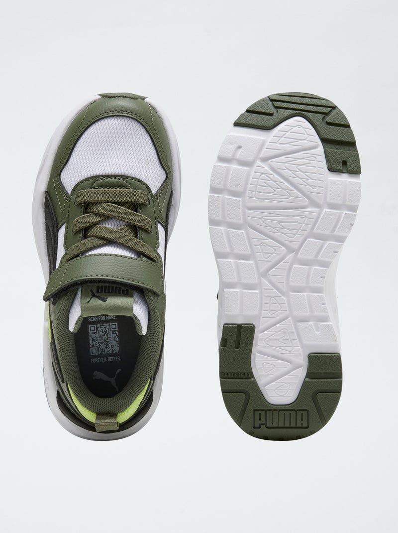 Zapatillas bajas 'PUMA' con velcro y cordones Verde - Kiabi