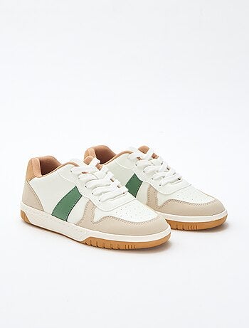 Zapatillas bajas reforzadas tricolor