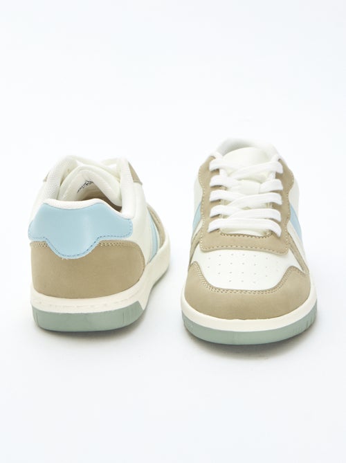 Zapatillas bajas reforzadas tricolor - Kiabi