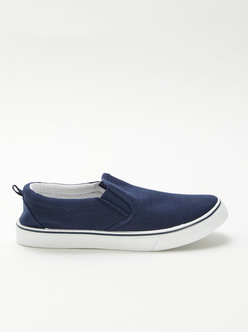 Zapatillas bajas sin cordones Azul - Kiabi
