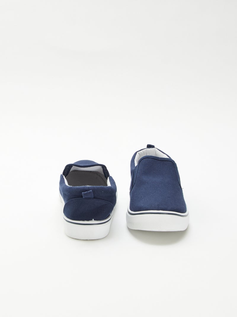 Zapatillas bajas sin cordones Azul - Kiabi
