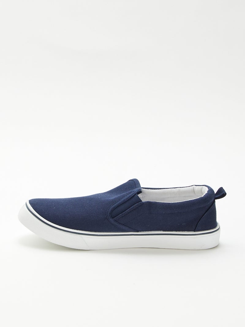 Zapatillas bajas sin cordones Azul - Kiabi