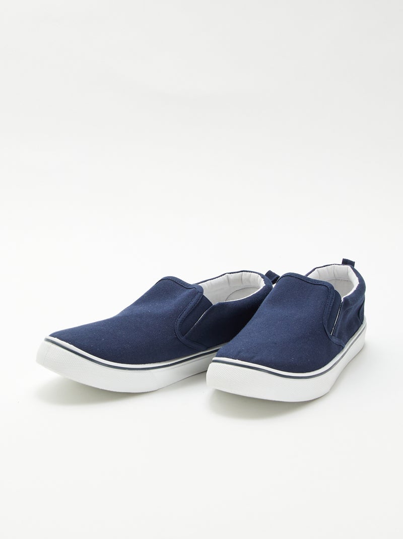 Zapatillas bajas sin cordones Azul - Kiabi