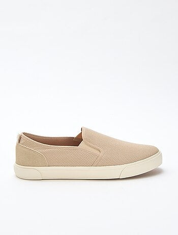 Zapatillas bajas sin cordones de malla