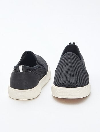 Zapatillas bajas slip-on de malla lisa