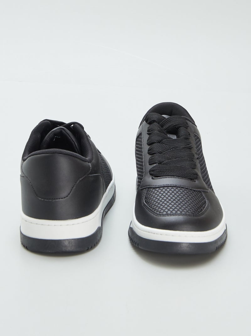 Zapatillas bajas sintéticas NEGRO - Kiabi