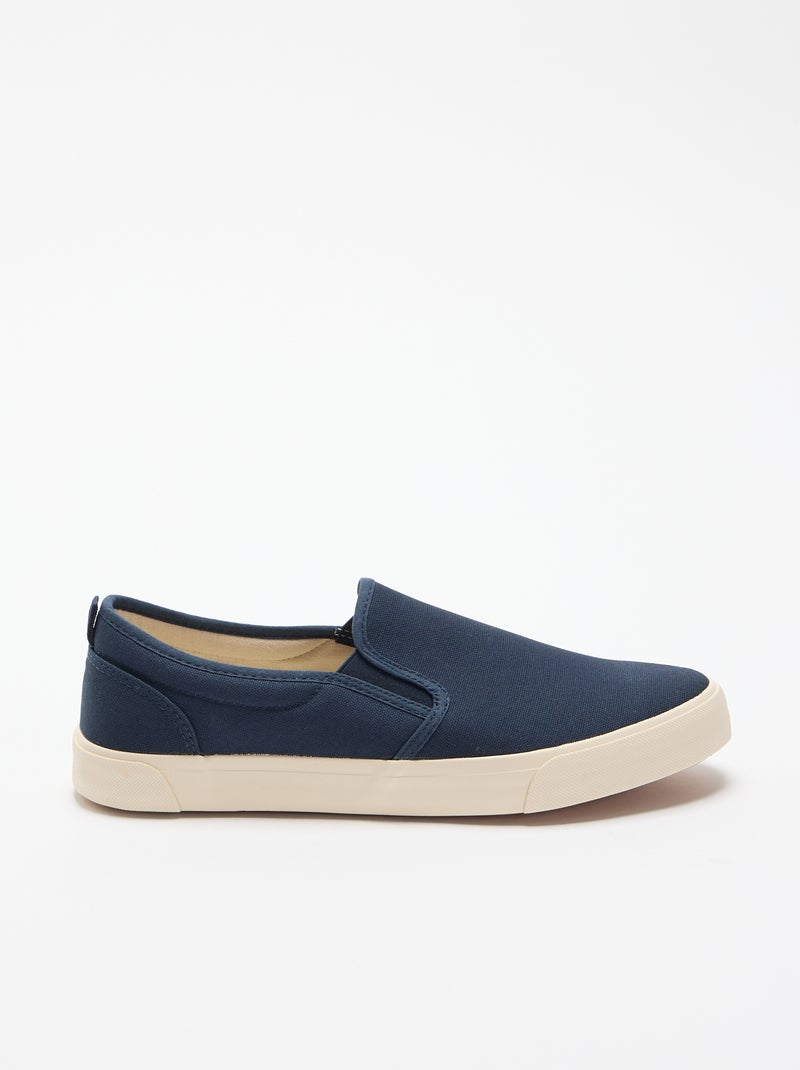 Zapatillas bajas slip-on Azul - Kiabi